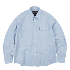 Frizmworks Cigarette Pocket Typewriter Shirt Sky Blue - Parasol Store