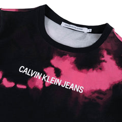Calvin Klein Womens Acid Wash Dress Purple / Black - Parasol Store