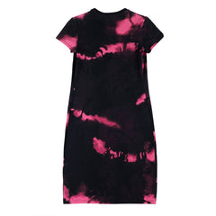 Calvin Klein Womens Acid Wash Dress Purple / Black - Parasol Store