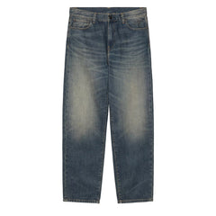 Carhartt WIP Aaron Pant Blue Mid Worn Used