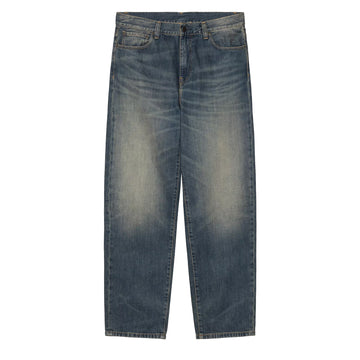 Carhartt WIP Aaron Pant Blue Mid Worn Used
