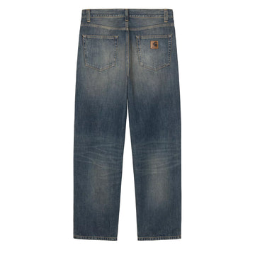 Carhartt WIP Aaron Pant Blue Mid Worn Used