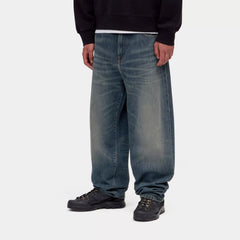 Carhartt WIP Aaron Pant Blue Mid Worn Used