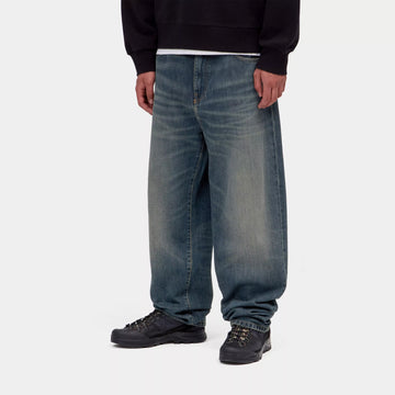 Carhartt WIP Aaron Pant Blue Mid Worn Used