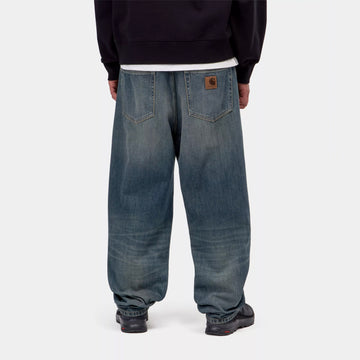 Carhartt WIP Aaron Pant Blue Mid Worn Used