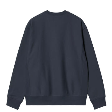 Carhartt WIP American Script Sweat Deep Night - Parasol Store