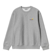 Carhartt WIP American Script Sweat Grey Heather - Parasol Store