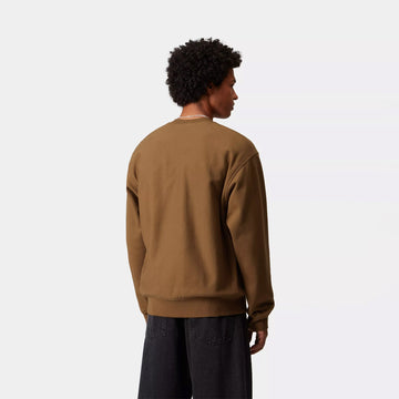 Carhartt WIP American Script Sweat Hamilton Brown - Parasol Store