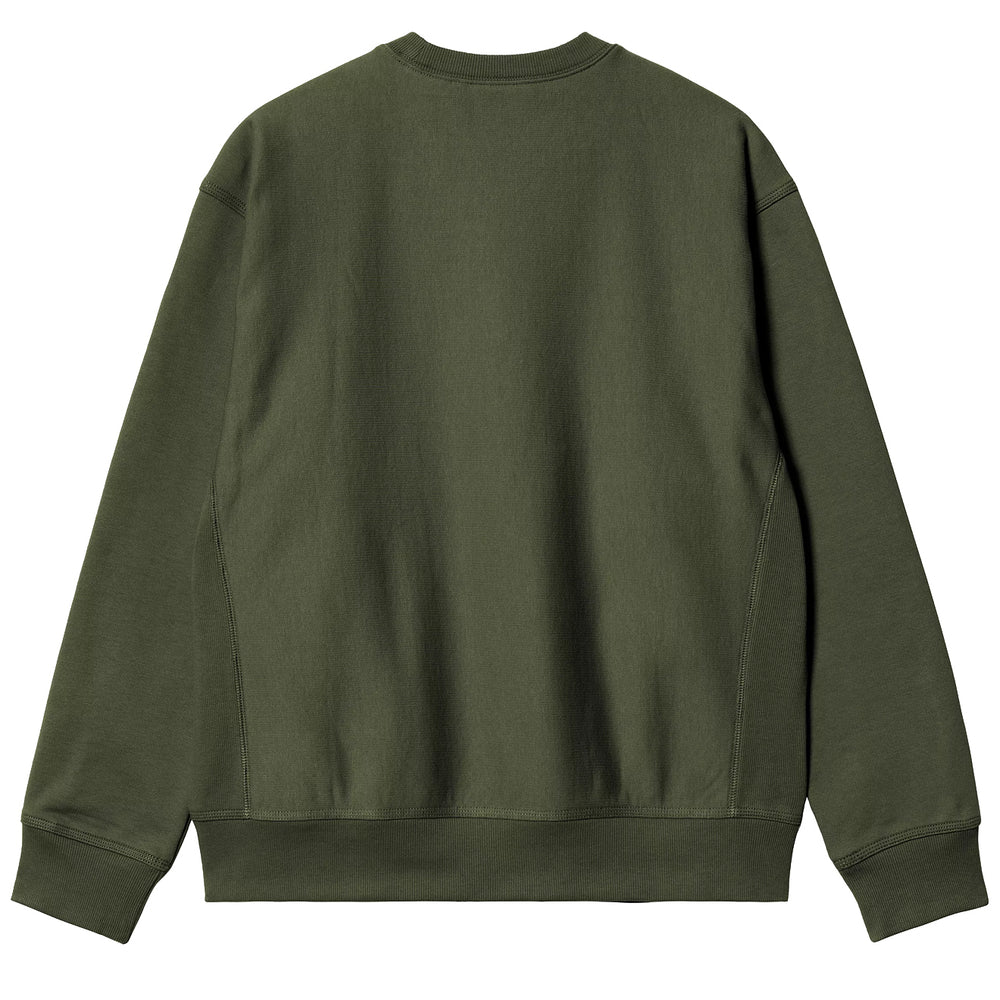 Carhartt WIP American Script Sweat Tarragon - Parasol Store