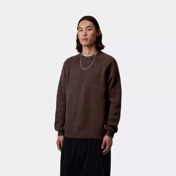 Carhartt WIP Anglistic Sweater Speckled Tobacco