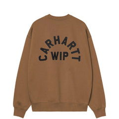 Carhartt WIP Arch Script Sweat Black / Hamilton Brown Stone Washed