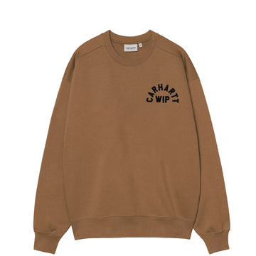 Carhartt WIP Arch Script Sweat Black / Hamilton Brown Stone Washed