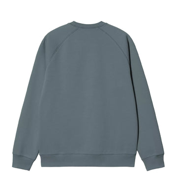 Carhartt WIP Chase Sweat Cozy Blue / Gold