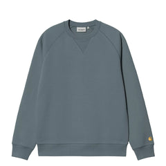 Carhartt WIP Chase Sweat Cozy Blue / Gold - Parasol Store
