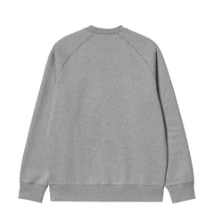 Carhartt WIP Chase Sweat Grey Heather / Gold - Parasol Store