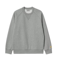 Carhartt WIP Chase Sweat Grey Heather / Gold - Parasol Store