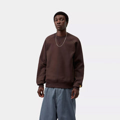 Carhartt WIP Chase Sweat Palisander / Gold