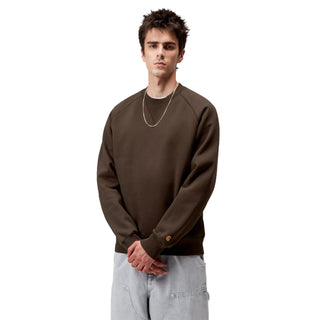 Carhartt WIP Chase Sweat Tobacco / Gold - Parasol Store