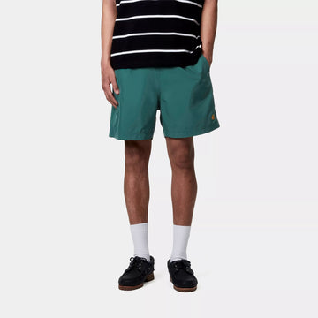 Carhartt WIP Chase Swim Trunks Rainforest / Gold - Parasol Store