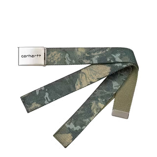Carhartt WIP Clip Belt Chrome Camo Combi Green - Parasol Store