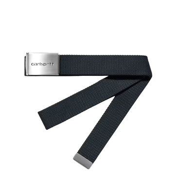 Carhartt WIP Clip Belt Chrome Deep Night