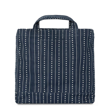 Carhartt WIP Drewe Tote Big Heart C Pinstripe / Ink / Natural - Parasol Store
