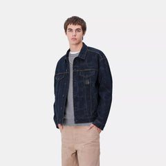 Carhartt WIP Duck Helston Jacket Camo Duck Black Heavy Bleached - Parasol Store