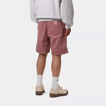 Carhartt WIP Flint Short Dusky Pink Garment Dyed - Parasol Store