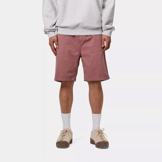 Carhartt WIP Flint Short Dusky Pink Garment Dyed - Parasol Store