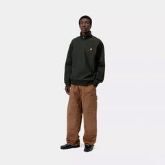 Carhartt WIP Half Zip American Script Sweat Raven