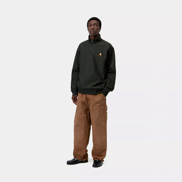 Carhartt WIP Half Zip American Script Sweat Raven