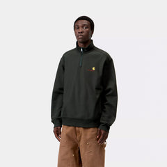 Carhartt WIP Half Zip American Script Sweat Raven