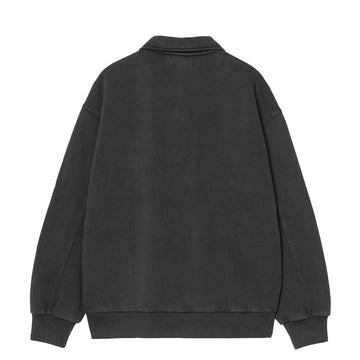 Carhartt WIP Half Zip Detroit Sweat Black Stone Washed - Parasol Store