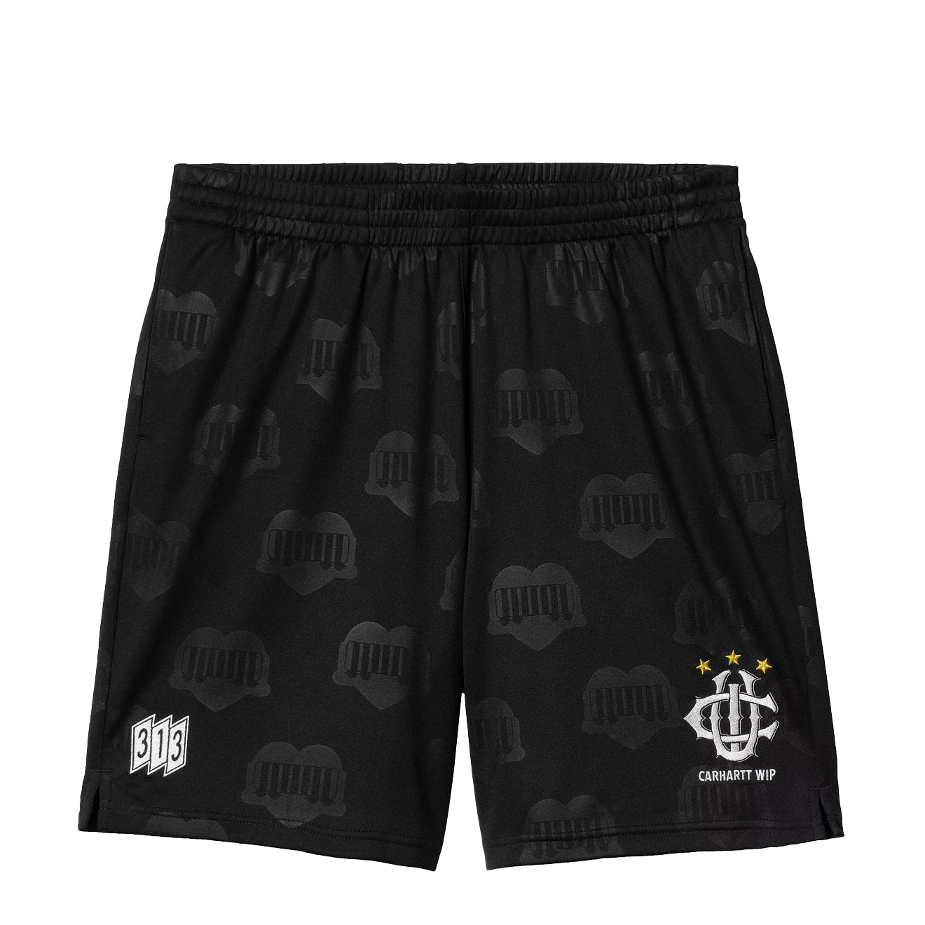 Carhartt WIP Harttes Football Short Heart Train Jacquard / Black - Parasol Store