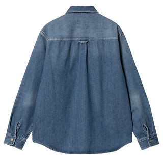 Carhartt WIP Harvey Shirt Jac Blue Dark Used Wash - Parasol Store