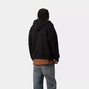 Carhartt WIP Hooded American Script Jacket Black - Parasol Store