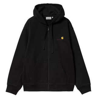 Carhartt WIP Hooded American Script Jacket Black - Parasol Store