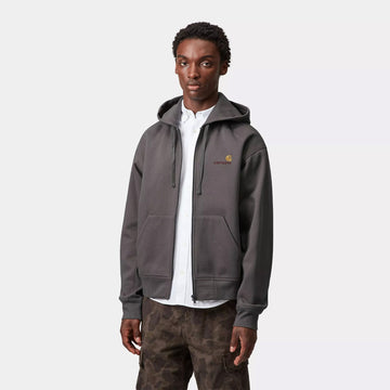 Carhartt WIP Hooded American Script Jacket Porphyry - Parasol Store