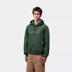 Carhartt WIP Hooded Carhartt Sweat Sycamore Tree / Phlox - Parasol Store