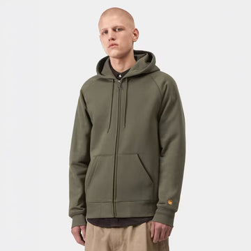 Carhartt WIP Hooded Chase Jacket Leaf / Gold