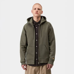 Carhartt WIP Hooded Chase Jacket Leaf / Gold
