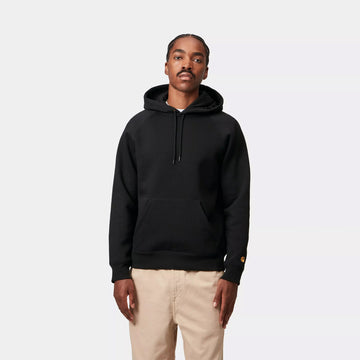 Carhartt WIP Hooded Chase Sweatshirt Black / Gold - Parasol Store