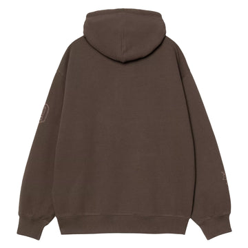 Carhartt WIP Hooded Hackwork Sweat Vitola / Glassy Pink - Parasol Store