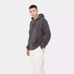 Carhartt WIP Hooded Nelson Sweat Black Garment Dyed - Parasol Store