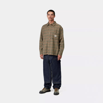 Carhartt WIP L/S Bagley Shirt Bagley Check / Hamilton Brown
