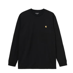 Carhartt WIP L/S Chase T-Shirt Black / Gold