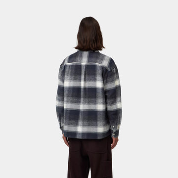 Carhartt WIP L/S Esterson Shirt Esterson Check / Dark Navy