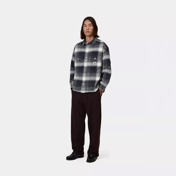 Carhartt WIP L/S Esterson Shirt Esterson Check / Dark Navy