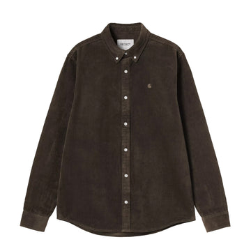 Carhartt WIP L/S Madison Cord Shirt Tobacco