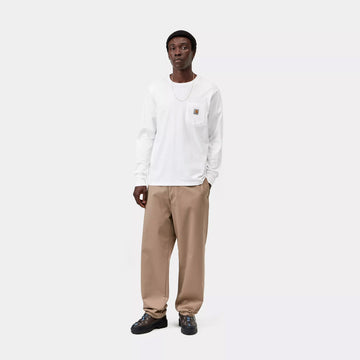 Carhartt WIP L/S Pocket T-Shirt White